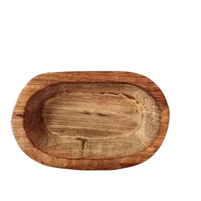 Wooden Dough Bowl Candle