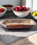 Wooden Candle Tub Bowl 10*4 (inch)