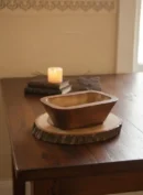 Wooden Candle Tub Bowl 6*4 (inch)