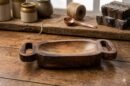 Wooden Candle Handle Tray Bowl 10*4 (inch)