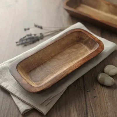 Wooden Candle Tub Bowl 8*4 (inch)