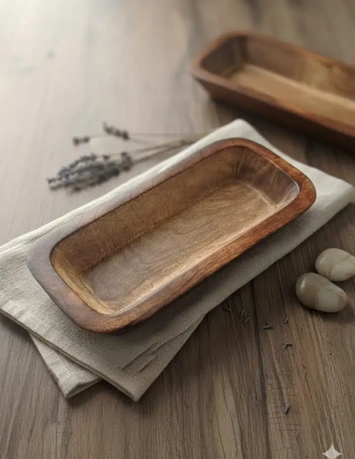 Wooden Candle Tub Bowl 8*4 (inch)
