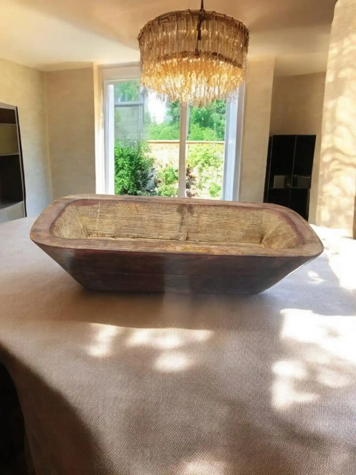 Wooden Candle Tub Bowl 8*4 (inch) - Image 5