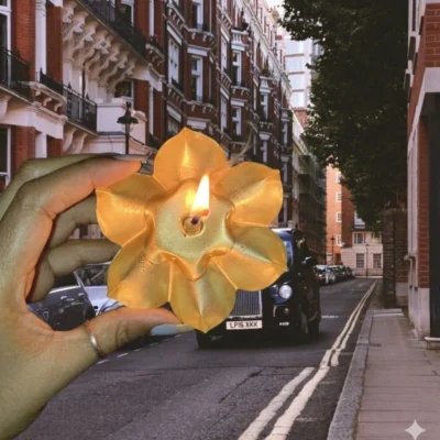 Flower Candle 4 inch