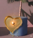 Heart Candle 4.5 Inch