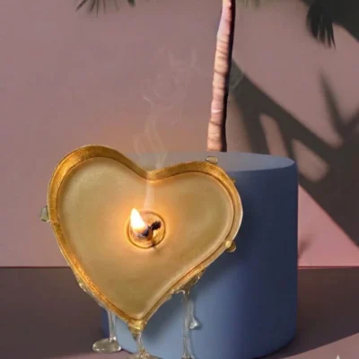 Heart Candle 4.5 Inch