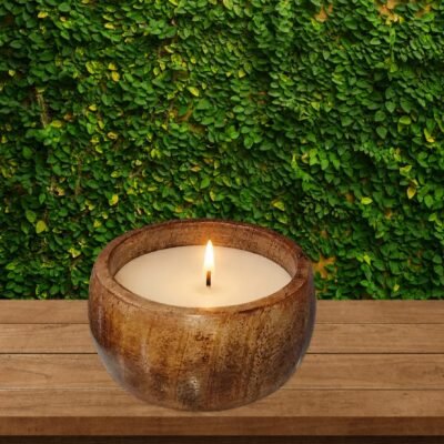 Wooden Candle Urli 3 inch
