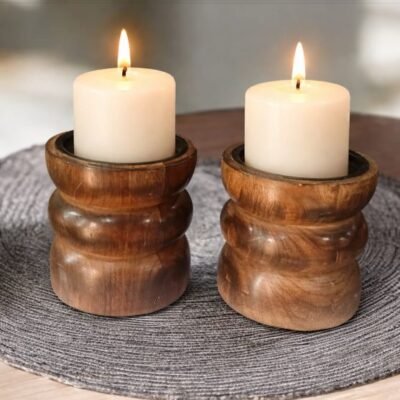 Woden Aura Candle Stand