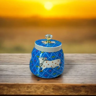 Pichwai Jar 4 inch