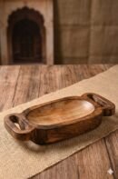 Wooden Candle Handle Tray Bowl 8*4 (inch)