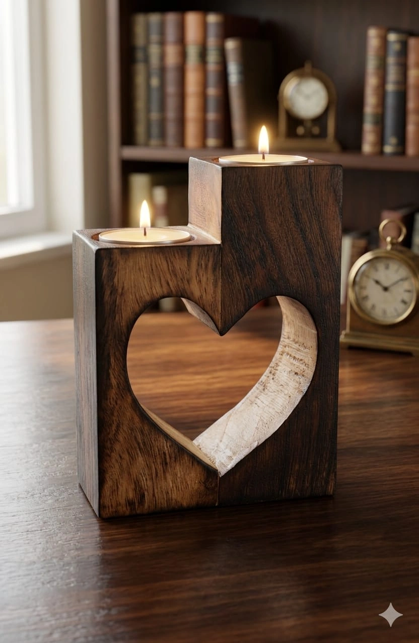 Tea Light Heart - Image 4