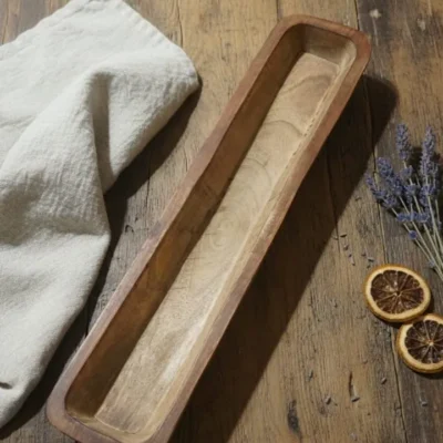 Wooden Candle Tub Bowl 18*4 (inch)
