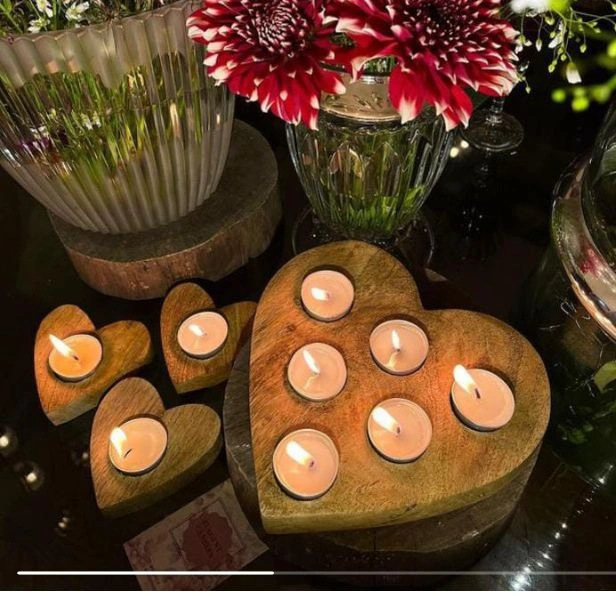Medium Tea Light Heart