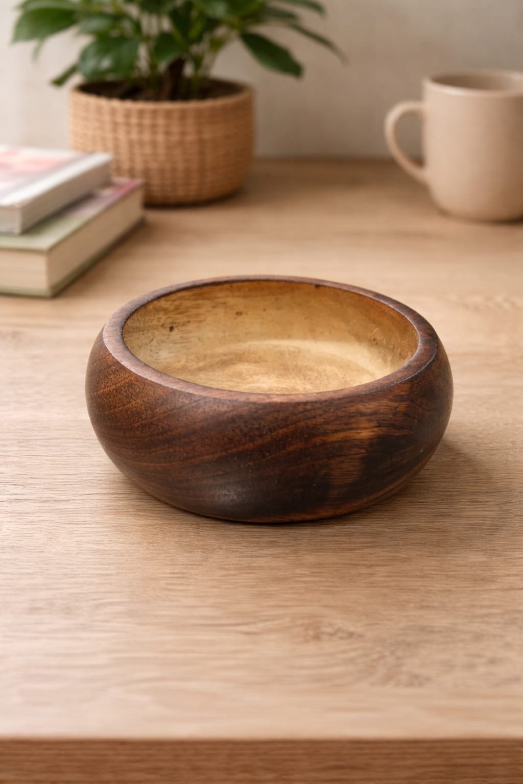 Wooden Candle Urli 4 inch - Image 5