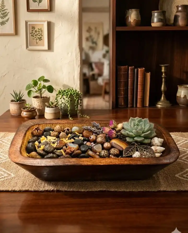 Wooden Candle Tub Bowl 8*4 (inch) - Image 2