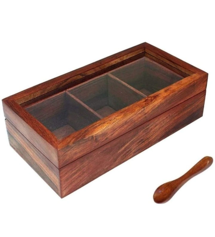 Wooden Masala Box