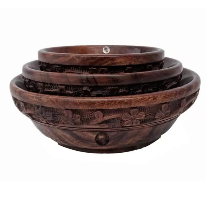 Carved Bowl Set - Image 4