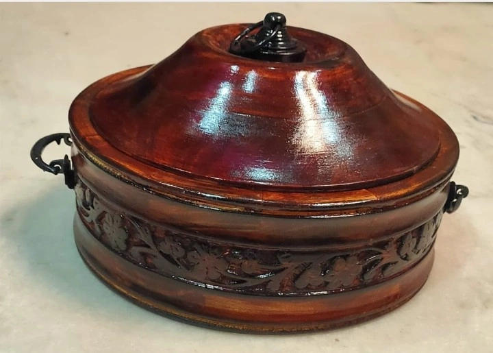 Chapati Box 9" with steel - Image 5