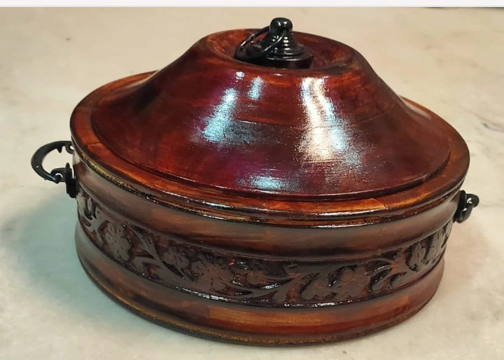 Chapati Box 9" with steel - Image 4