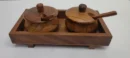 Wooden Handi set of 2