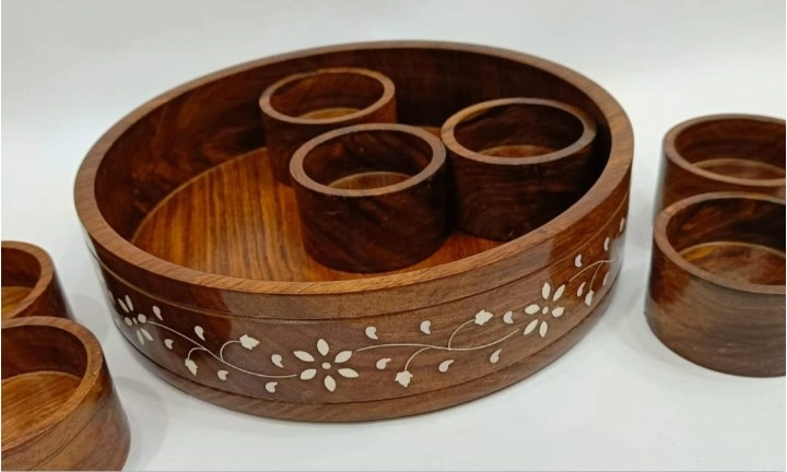 Masala box White work 10" - Image 2