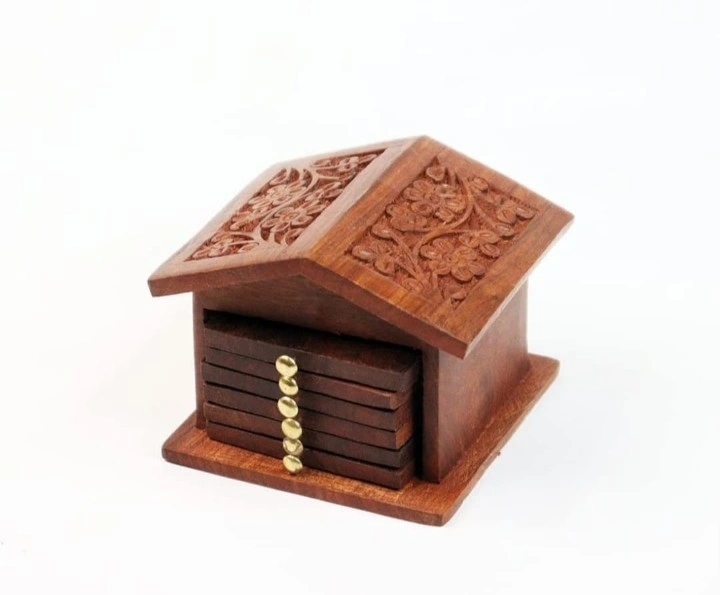 Hut Coaster Sheesham - Image 4