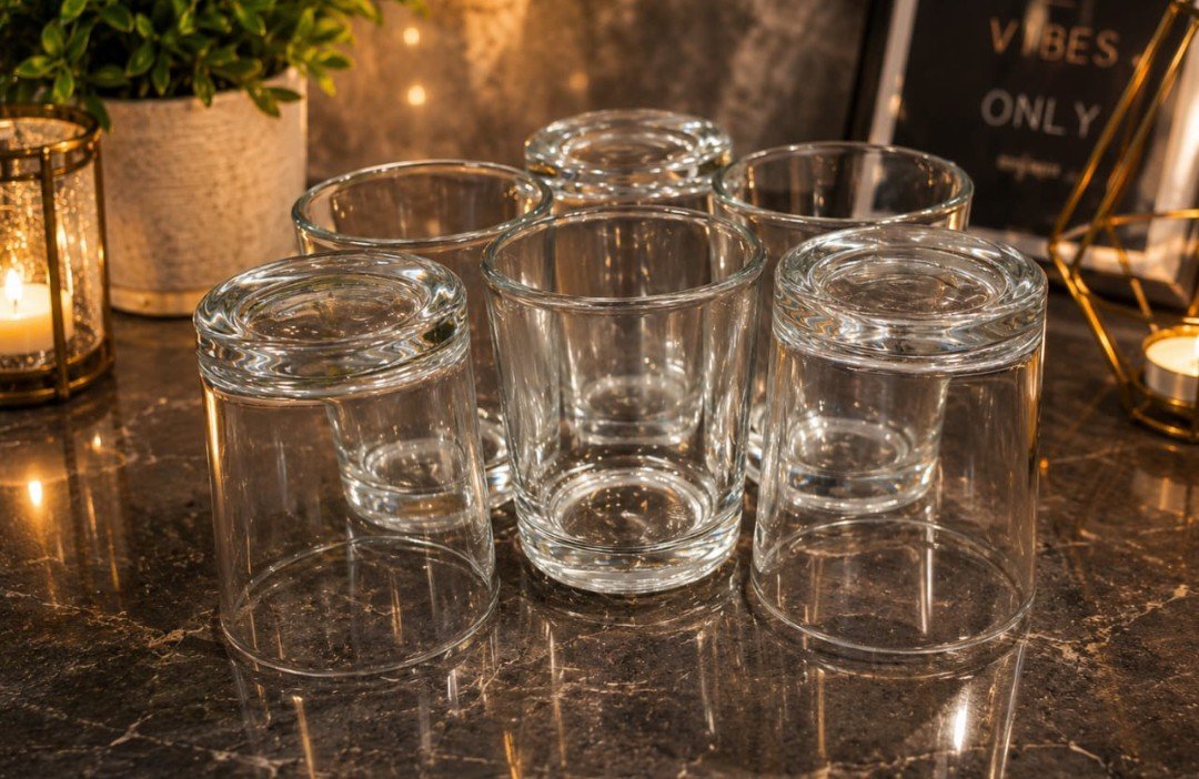 Everglow Glass Candle Set of 6 (012) - Image 3