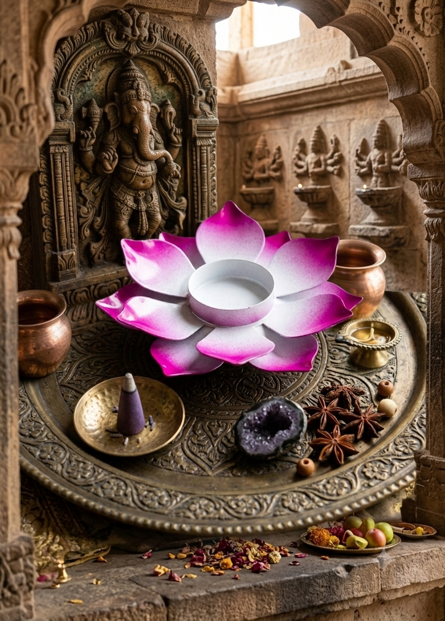 Tea Light Flower Candle