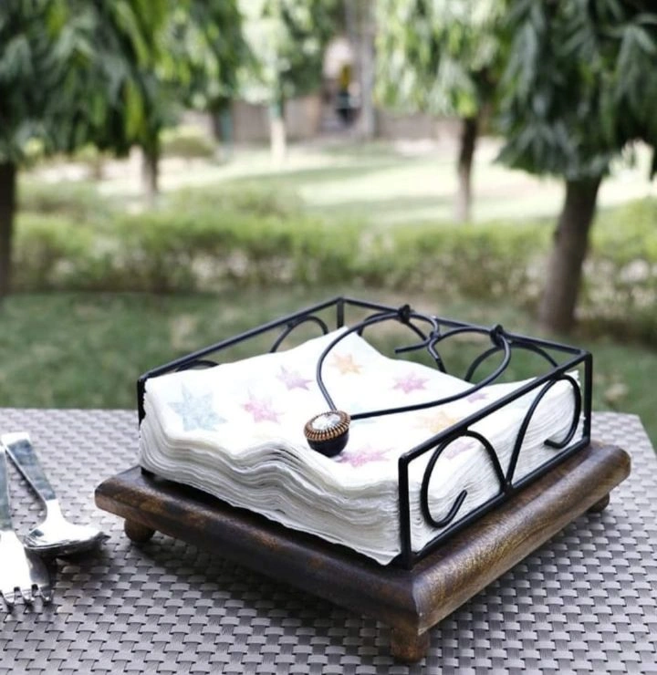 Iron Tissue Stand