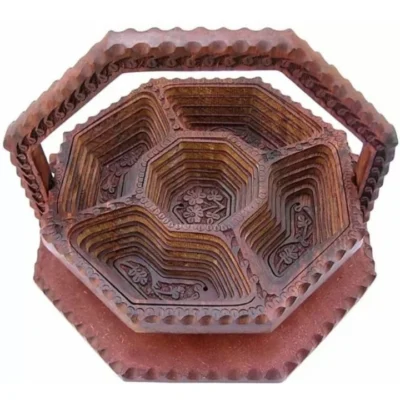 5 Past Carved Basket