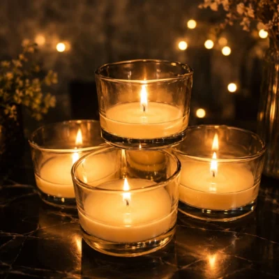 Luxe Flame Cluster Glass set of 6