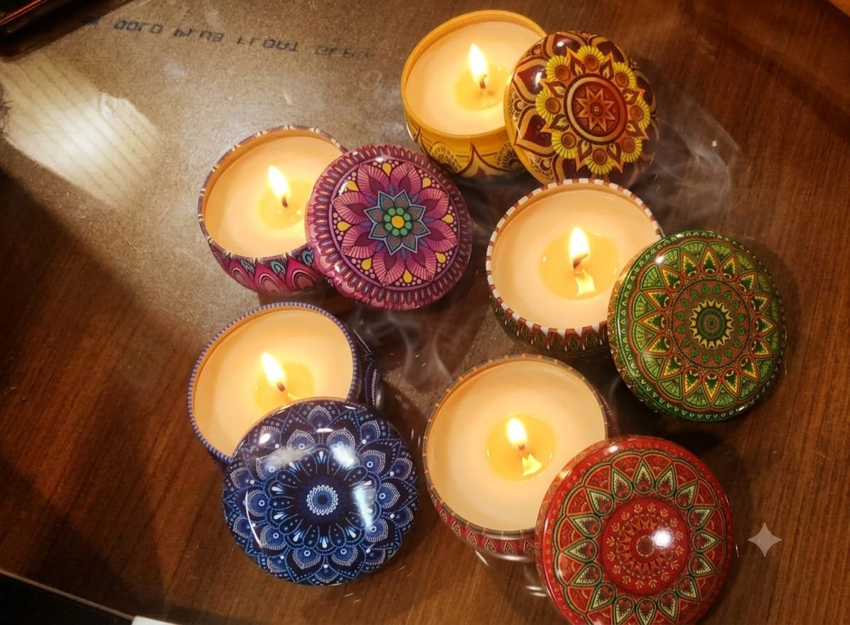 Mandala Tin Jars 67mm