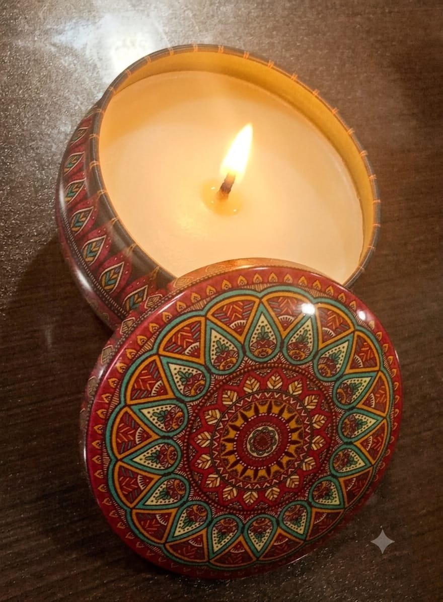 Mandala Tin Jars 67mm - Image 2