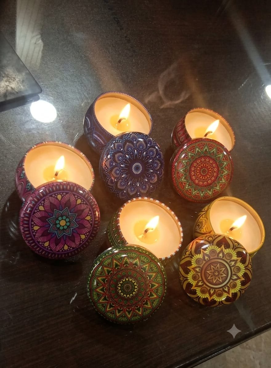 Mandala Tin Jars 58mm - Image 2