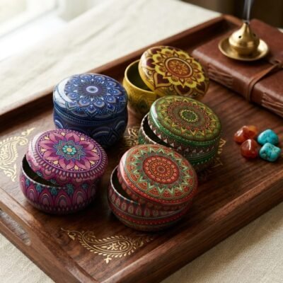 Mandala Tin Jars 58mm