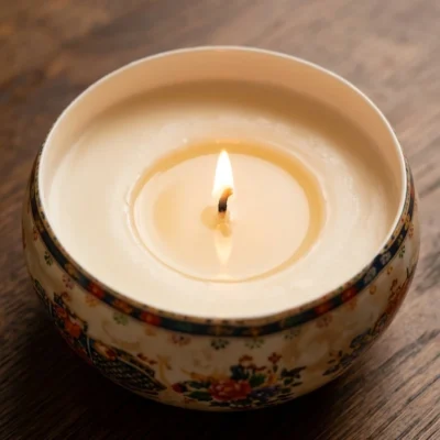 Royal Elephant Ceramic Candle