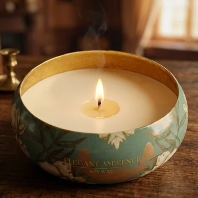 Luxury Gold Leaf Candle