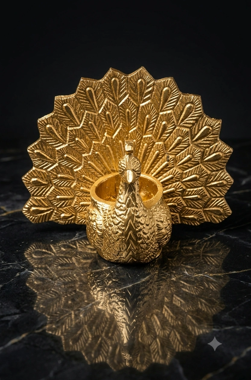 Mayura Peacock Candle - Image 3