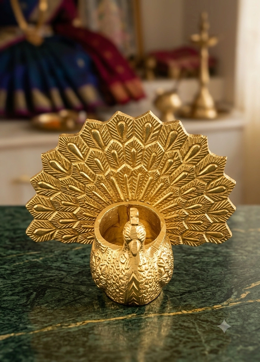 Mayura Peacock Candle - Image 4