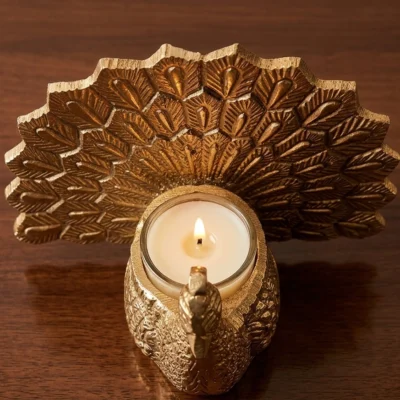 Mayura Peacock Candle