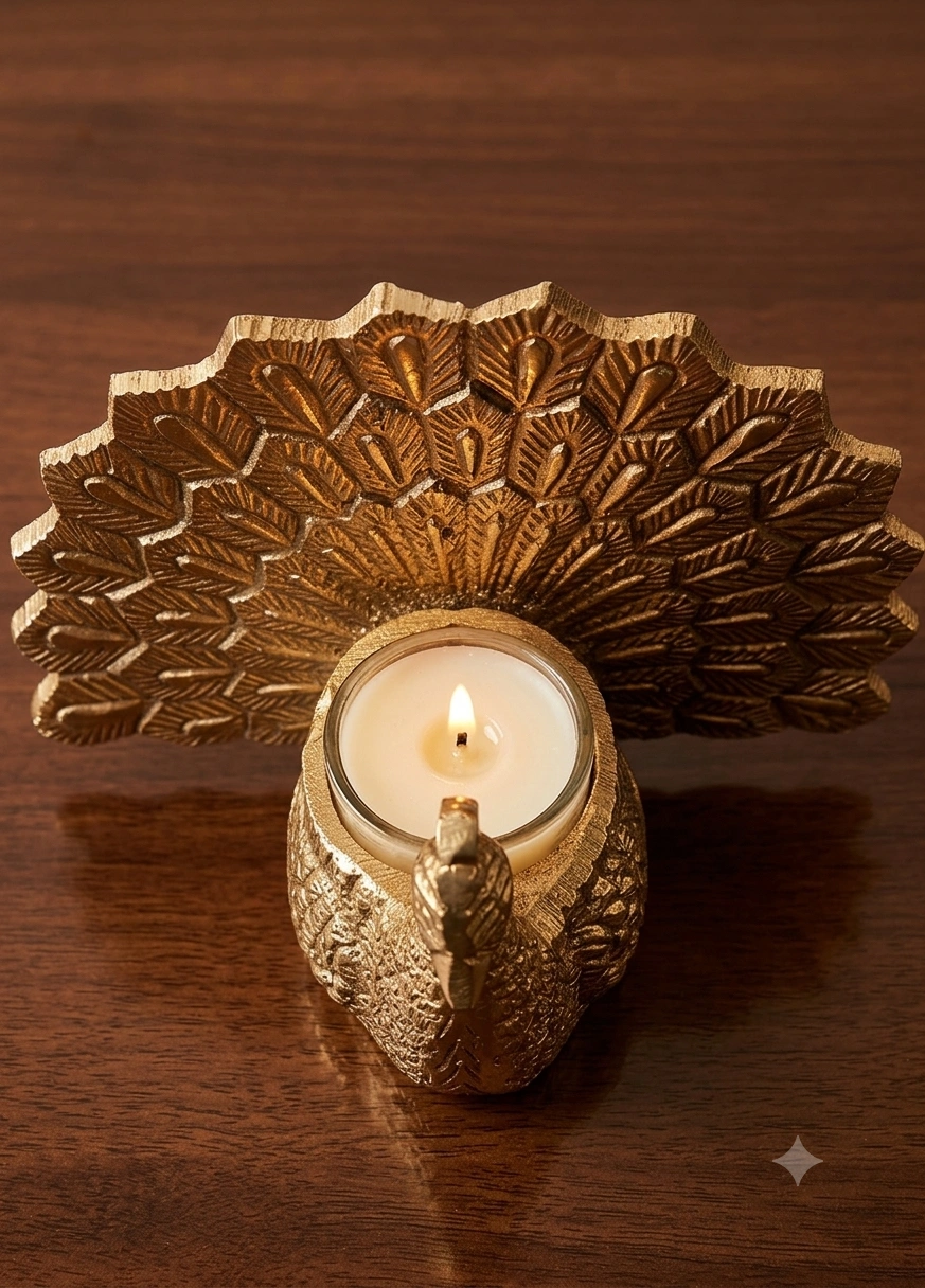 Mayura Peacock Candle